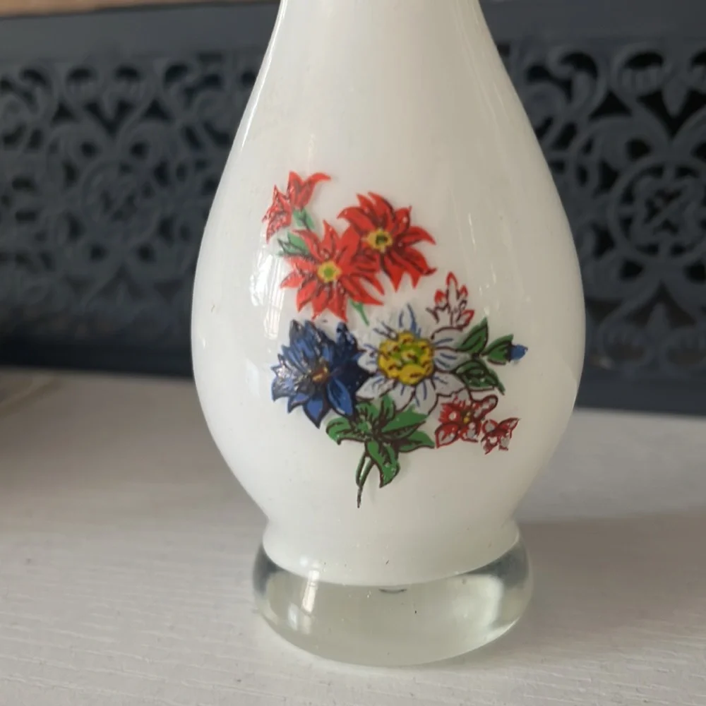 Small Vintage Floral Vase